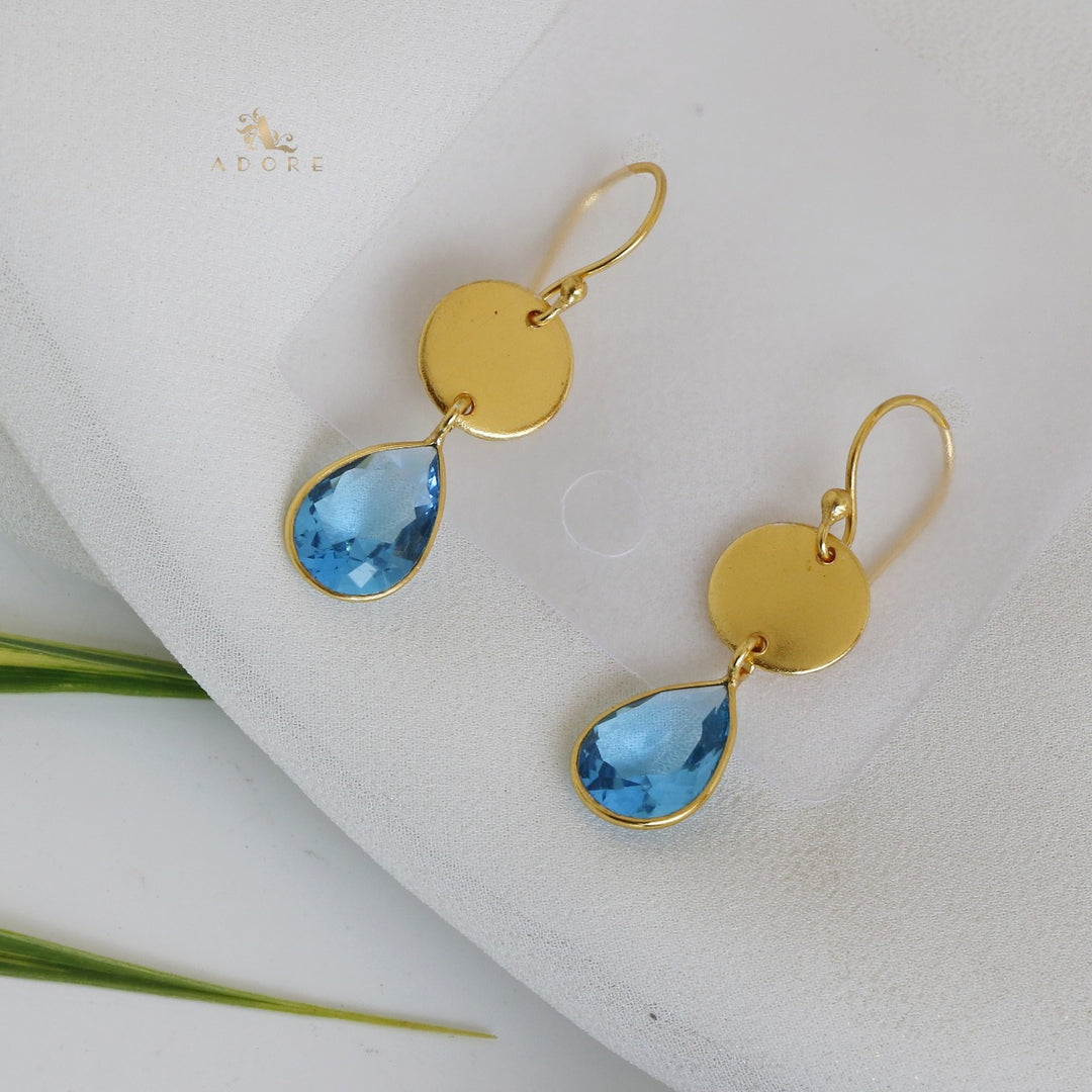 Golden Coin Drop Earring
