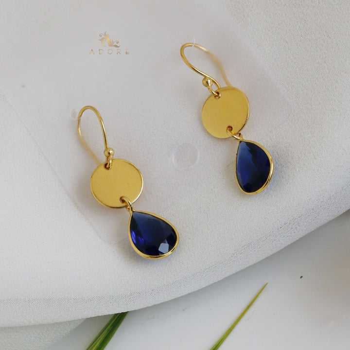 Golden Coin Drop Earring