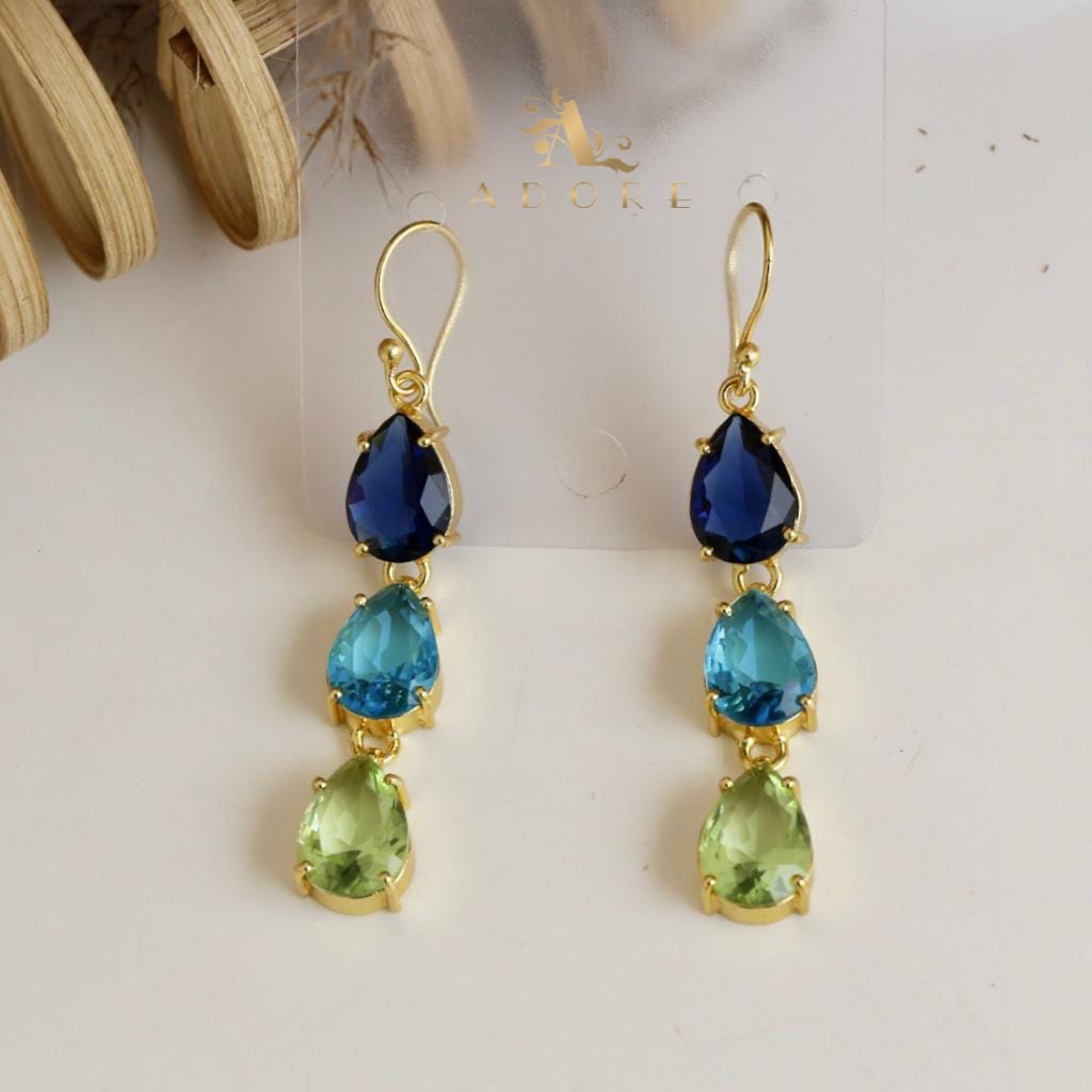 Multicolour Hiromi Rain Drop Earring