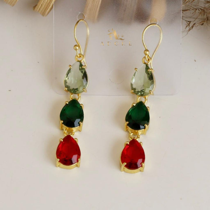 Multicolour Hiromi Rain Drop Earring