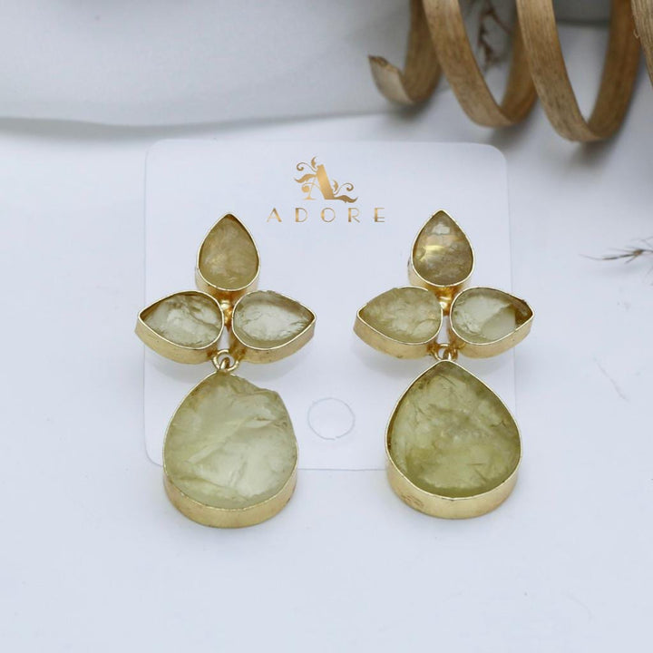 Golden Ariani Raw Stone Earring