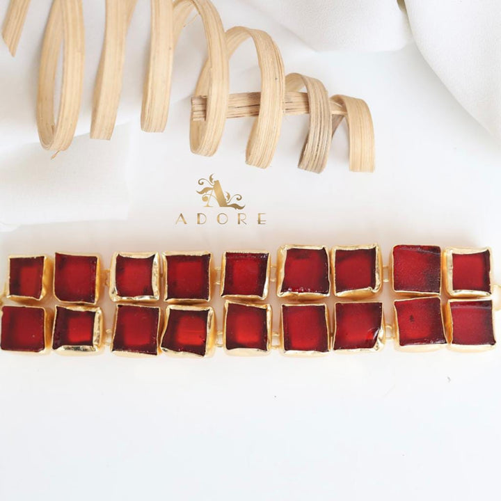 Raw Stone Square Choker