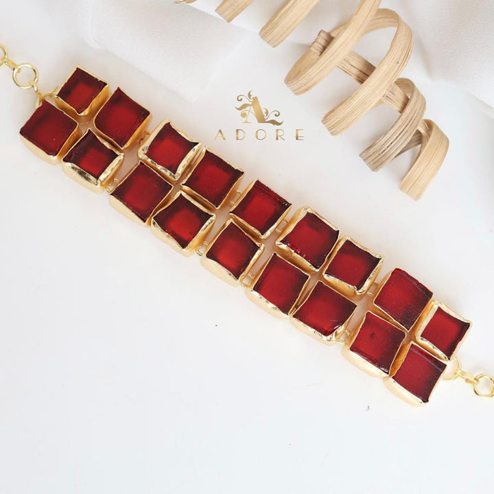 Raw Stone Square Choker