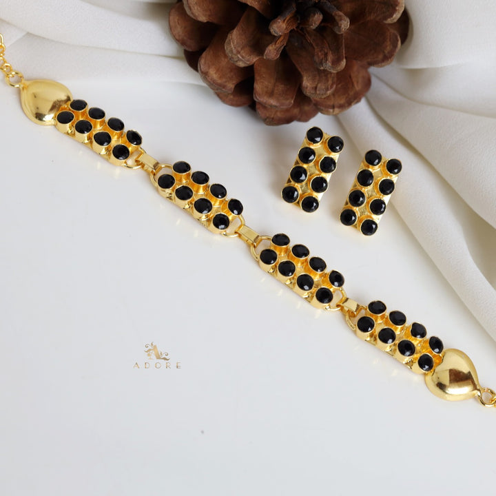 Carmel Choker With Earring