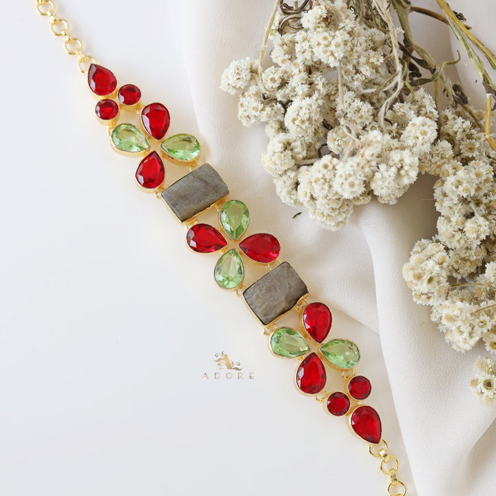 Jemelya Glossy Flower Choker