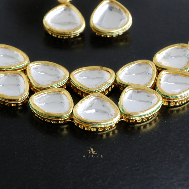 Hitasha Kundan Neckpiece With Earring