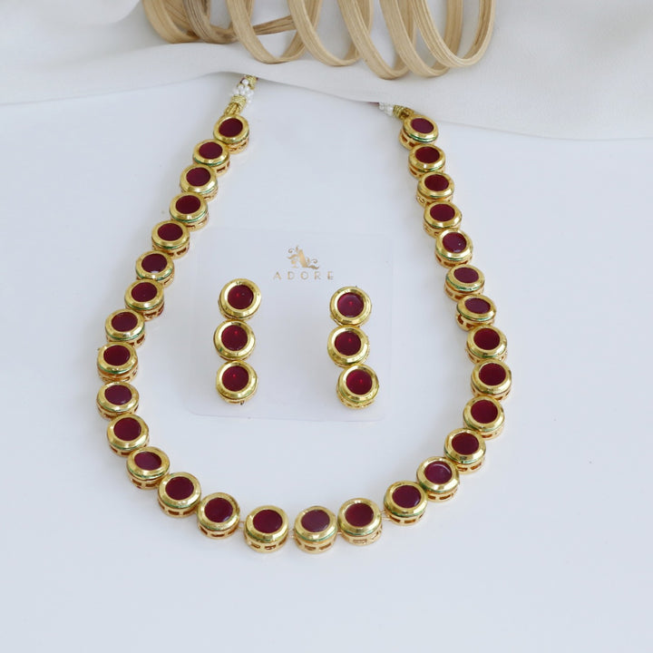Dishi Kundan Neckpiece With Earring