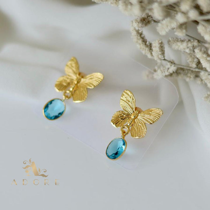 Acasia Golden Butterfly Earring
