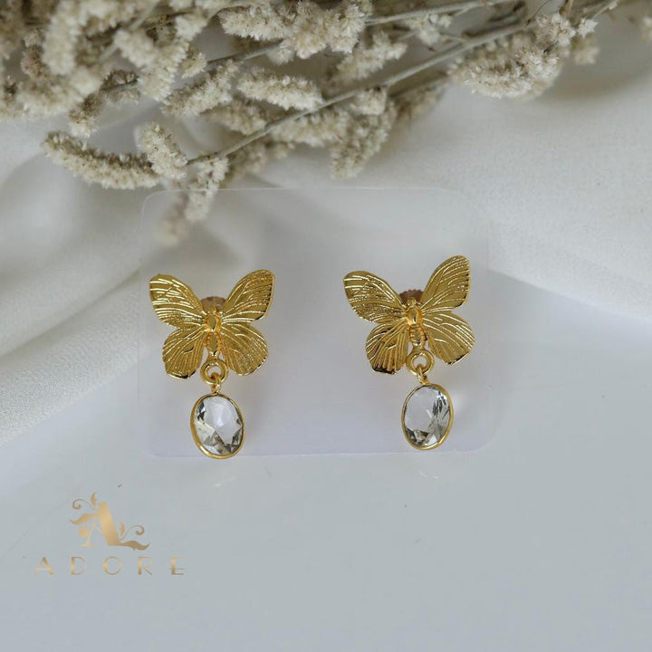 Acasia Golden Butterfly Earring