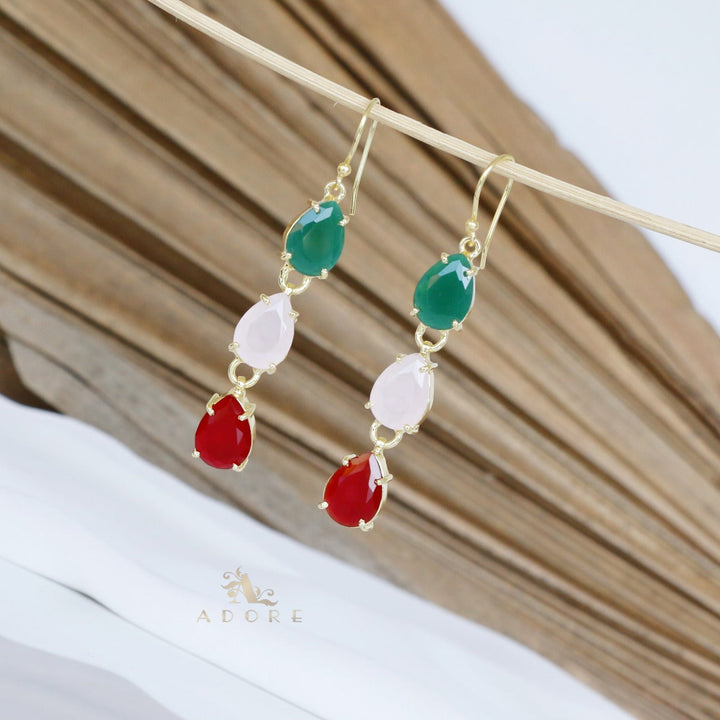 Multicolour Hiromi Rain Drop Earring