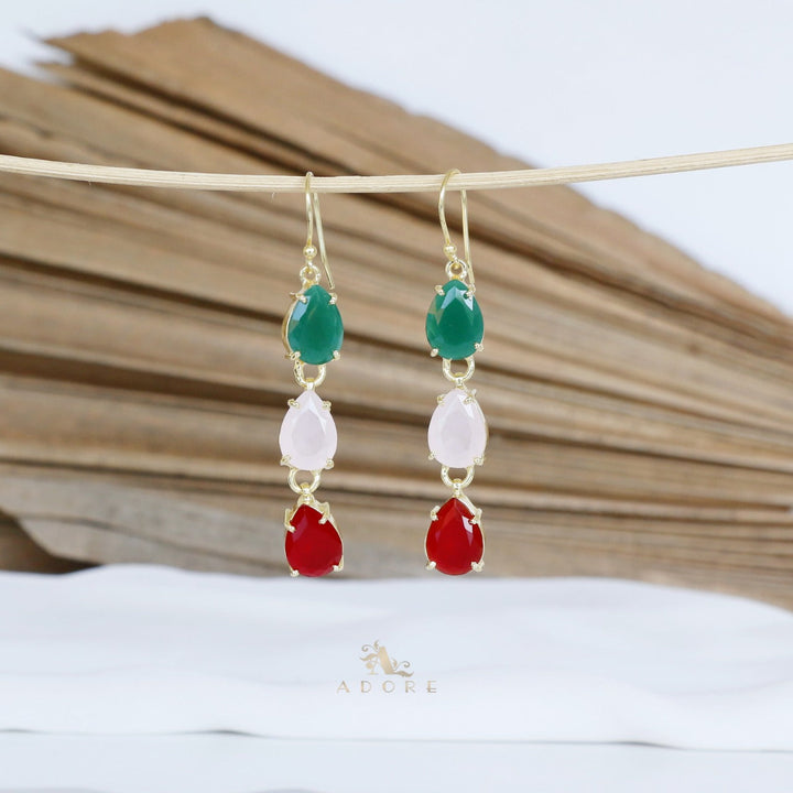 Multicolour Hiromi Rain Drop Earring