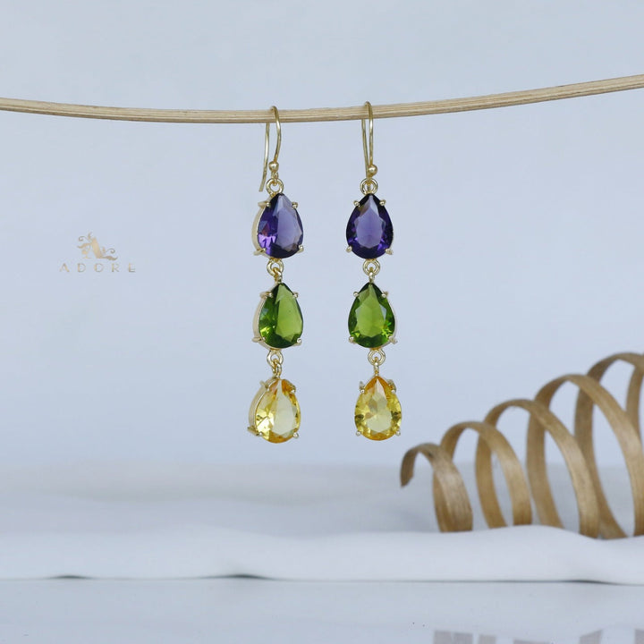 Multicolour Hiromi Rain Drop Earring