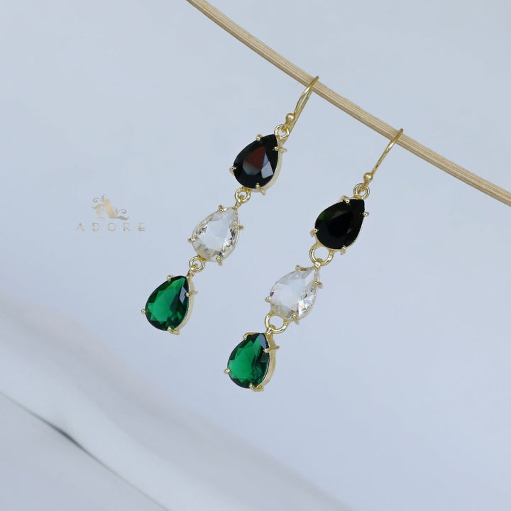 Multicolour Hiromi Rain Drop Earring