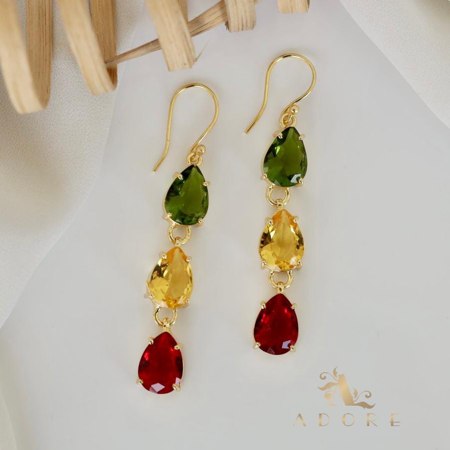 Multicolour Hiromi Rain Drop Earring