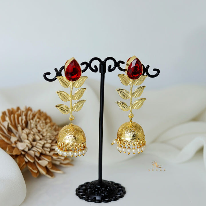 3 layer leaf Jhumka
