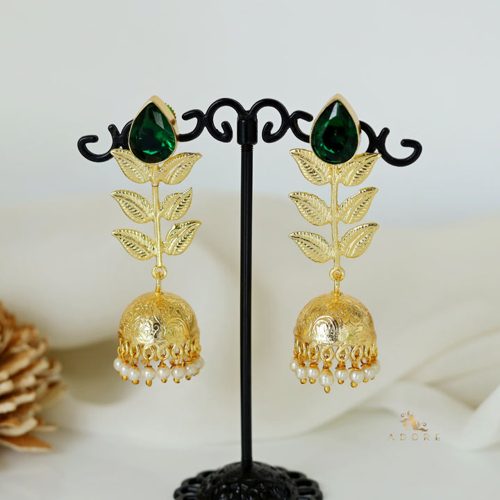 3 layer leaf Jhumka