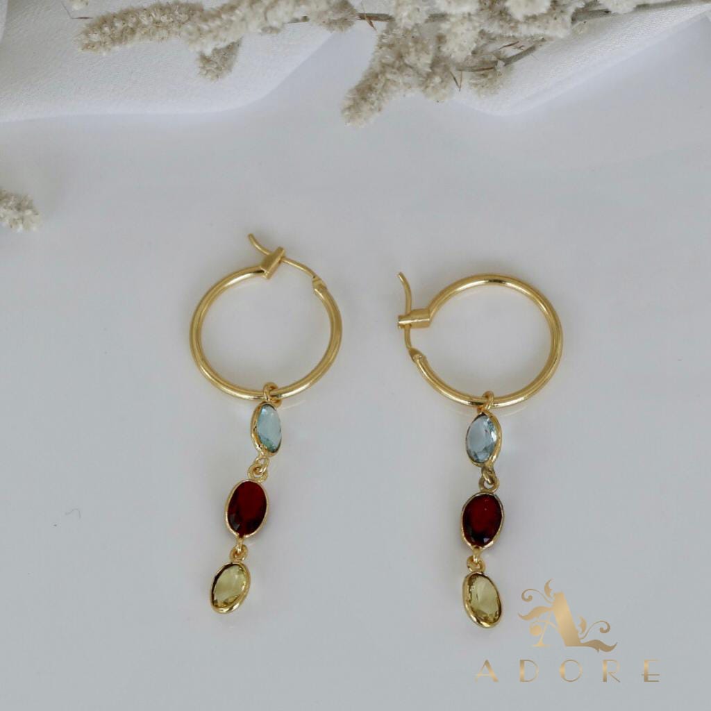 Hrituparna Golden Circle Earring