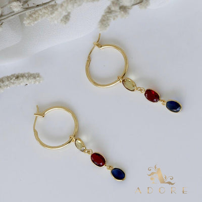 Hrituparna Golden Circle Earring
