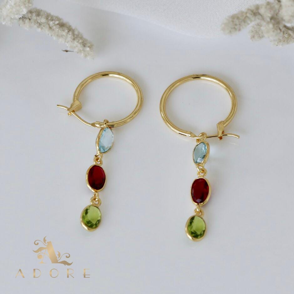 Hrituparna Golden Circle Earring