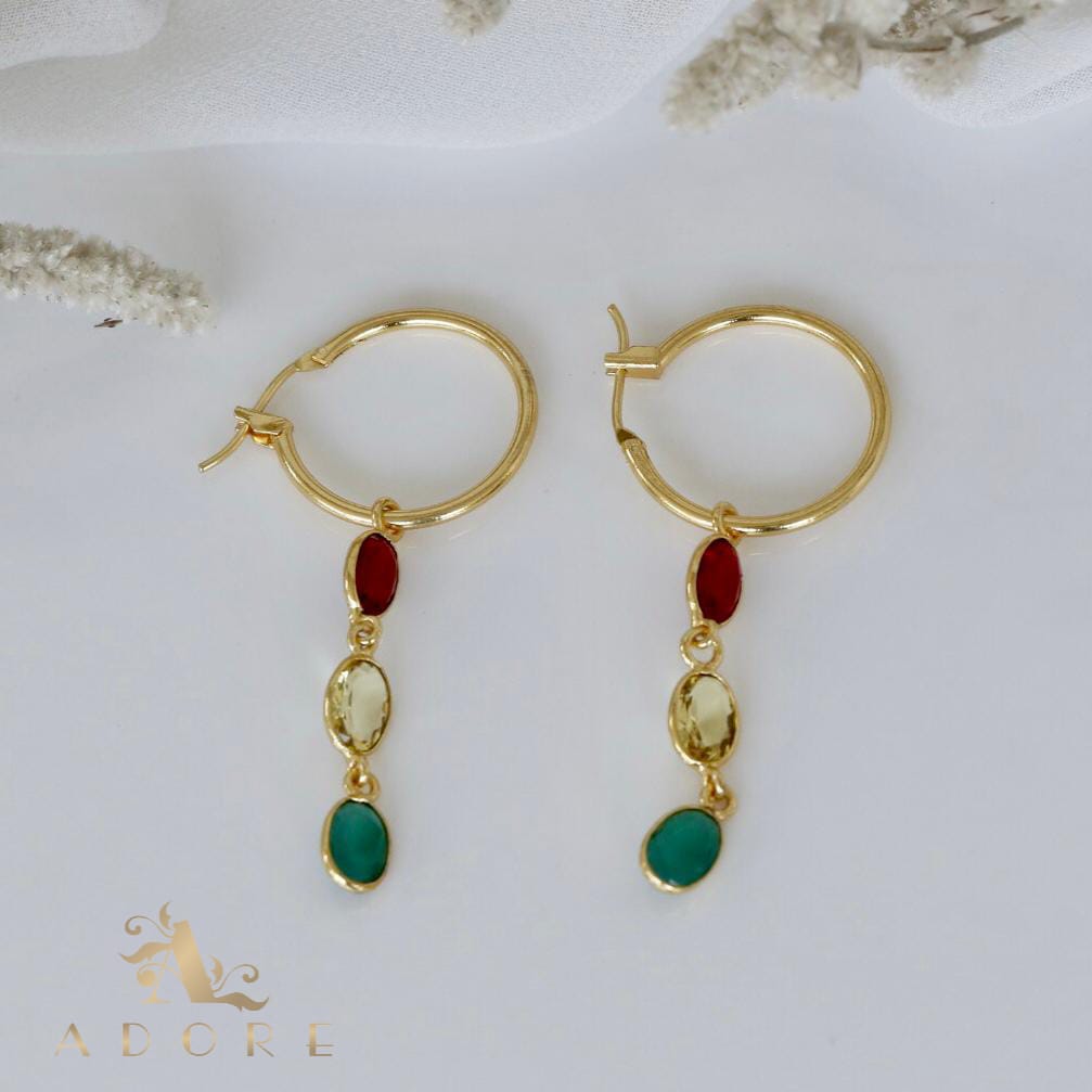 Hrituparna Golden Circle Earring