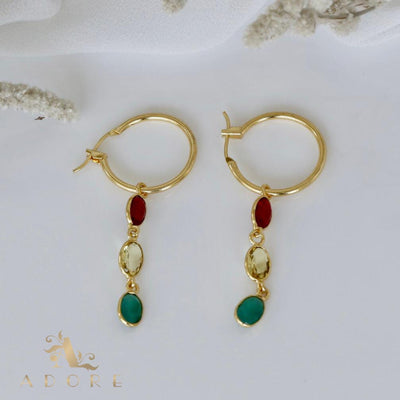 Hrituparna Golden Circle Earring