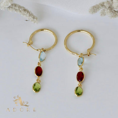 Hrituparna Golden Circle Earring