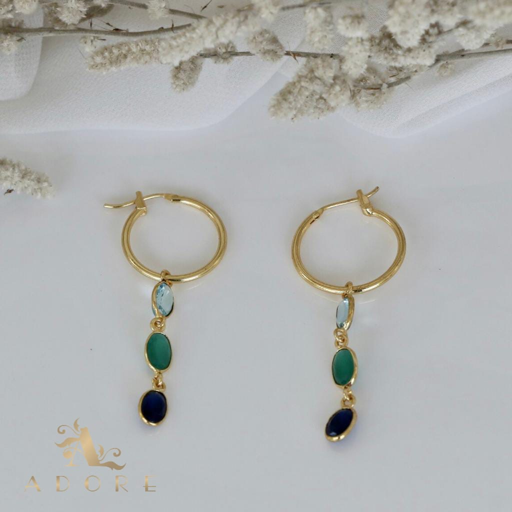 Hrituparna Golden Circle Earring