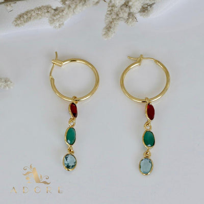 Hrituparna Golden Circle Earring