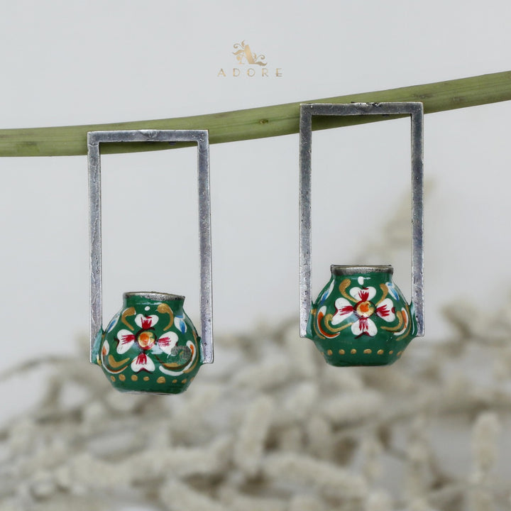 Kumbha Hand Painted Meenakari Earring