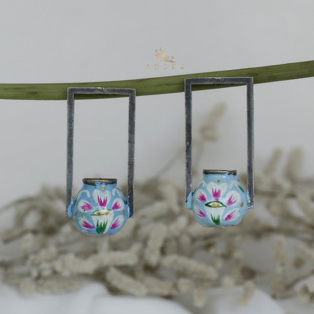 Kumbha Hand Painted Meenakari Earring