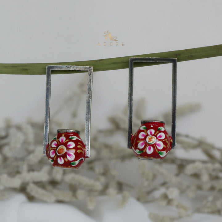 Kumbha Hand Painted Meenakari Earring