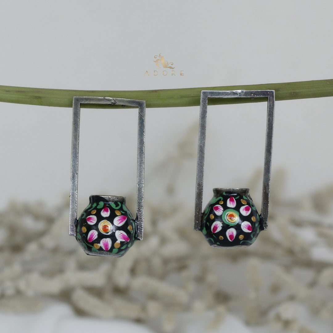 Kumbha Hand Painted Meenakari Earring