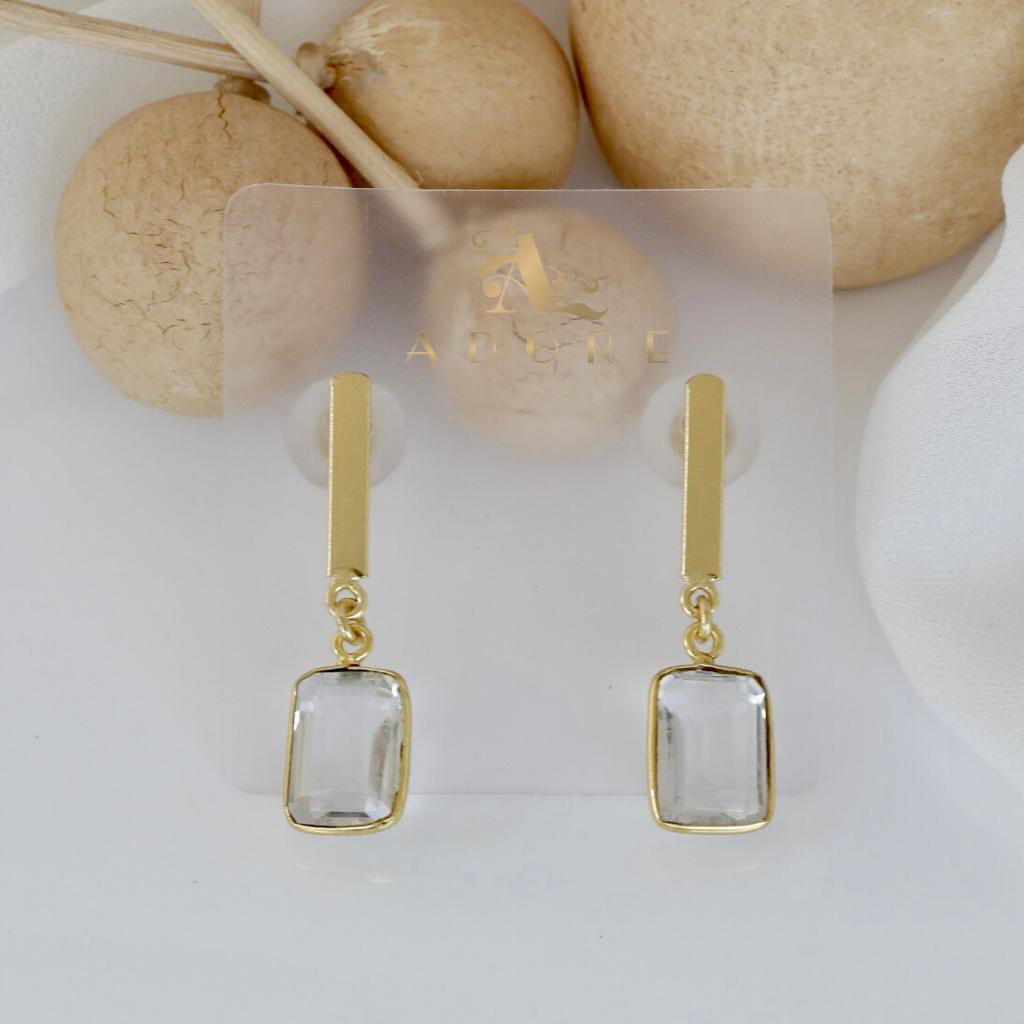Thanviya Rectangle Glossy Earring