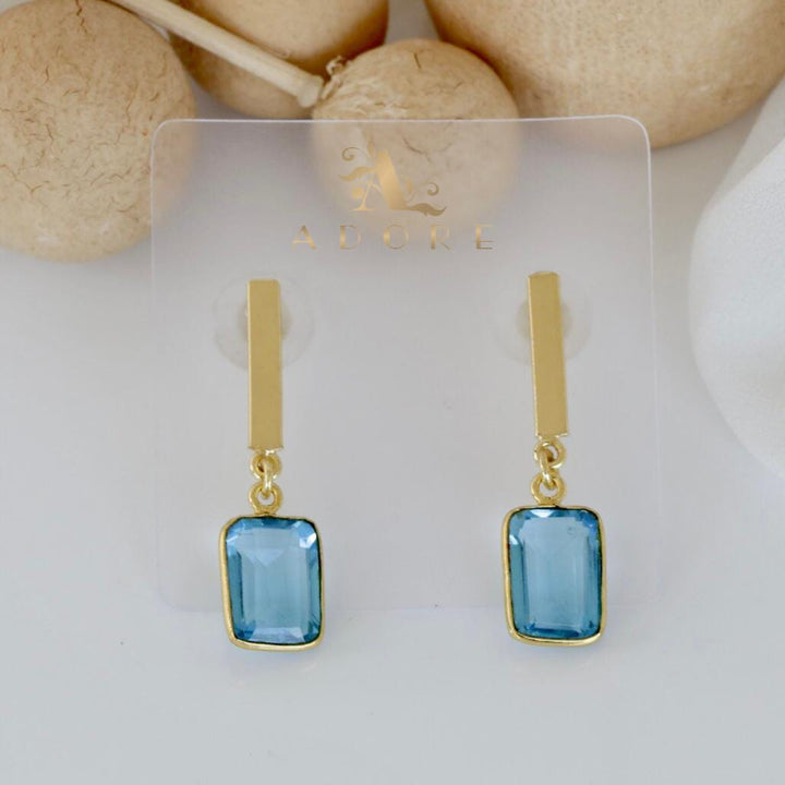 Thanviya Rectangle Glossy Earring