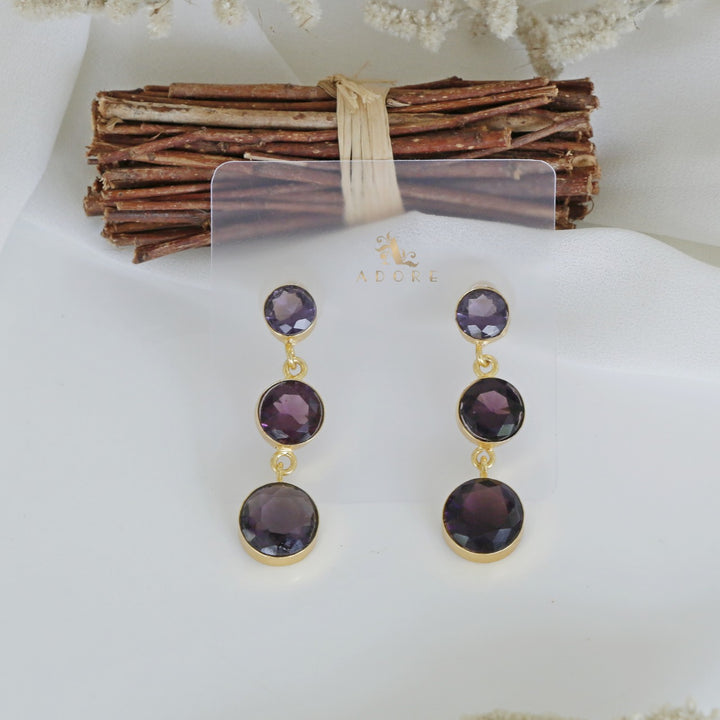 Zavari 3 Glossy  Earring