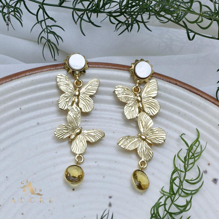 Golden Papillio Earring
