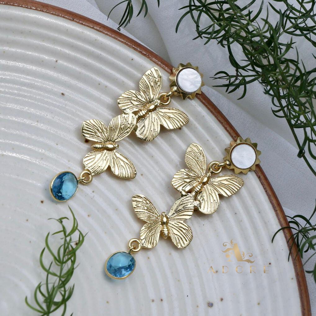 Golden Papillio Earring