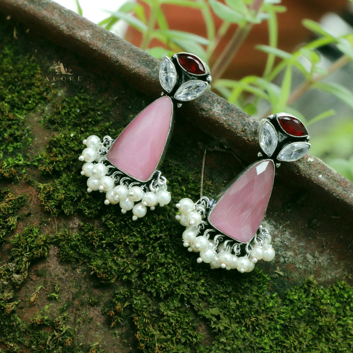 Siera Glossy With Pearl Earring