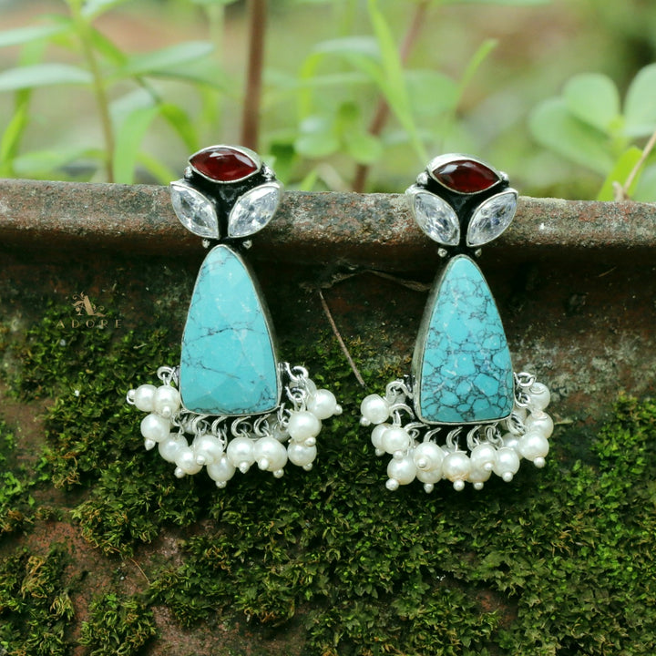 Siera Glossy With Pearl Earring