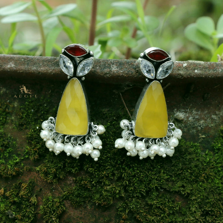 Siera Glossy With Pearl Earring