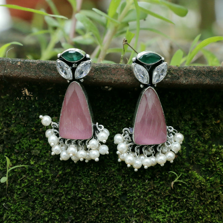 Siera Glossy With Pearl Earring
