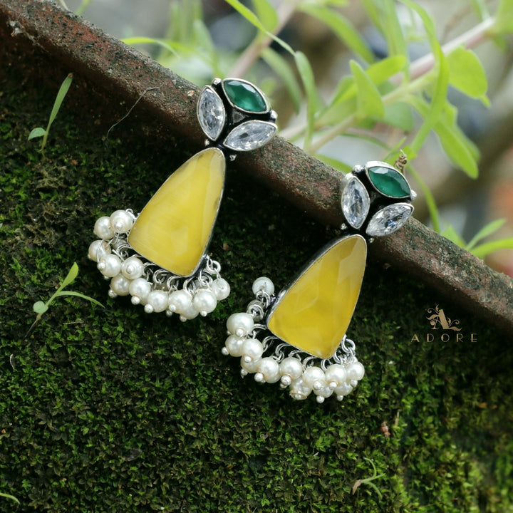 Siera Glossy With Pearl Earring
