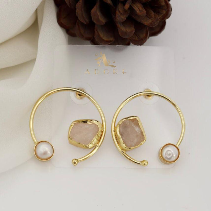 Mokshi Raw Stone Earring