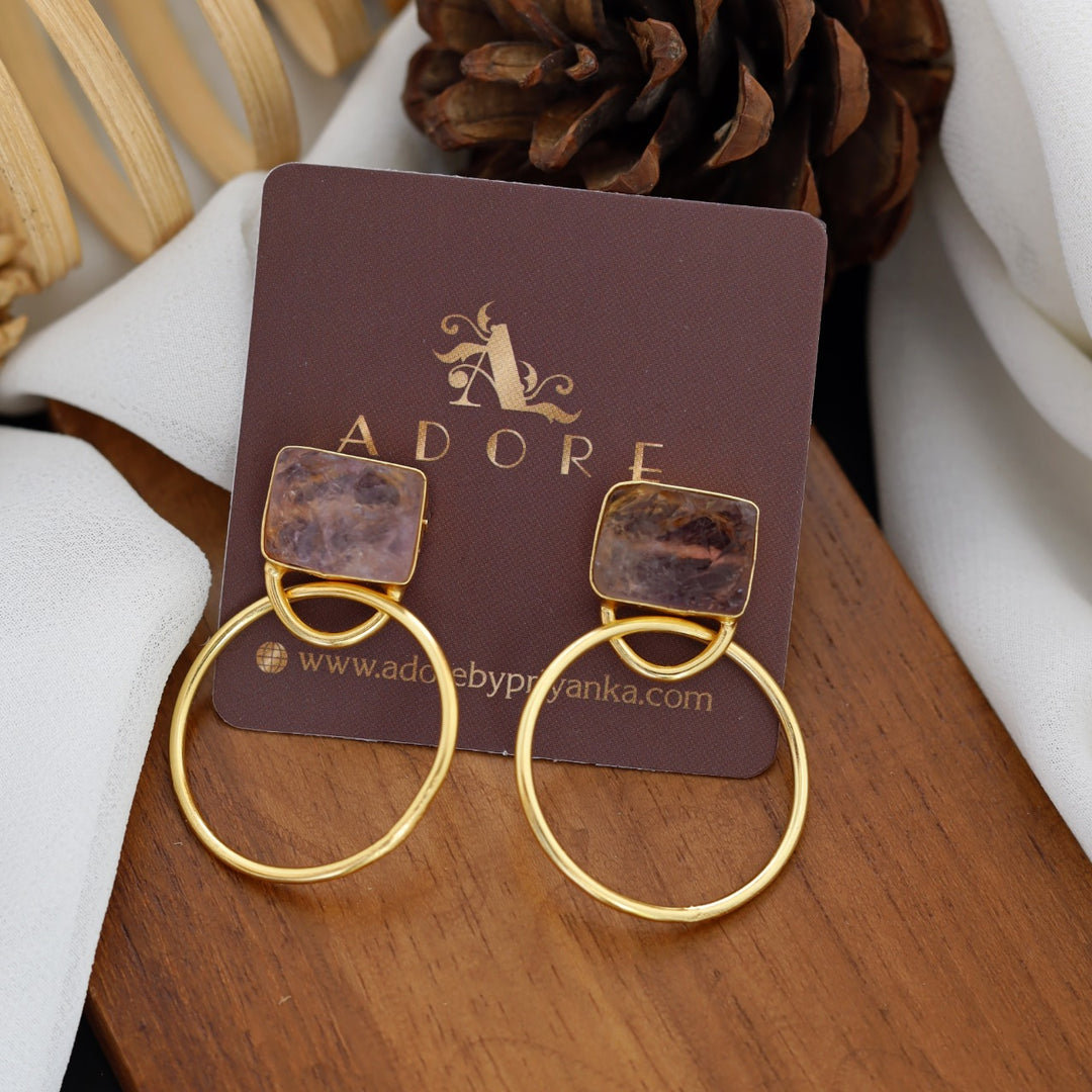 Naara Golden Circle Earring