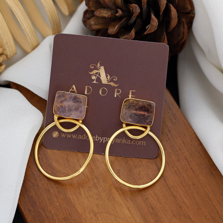 Naara Golden Circle Earring