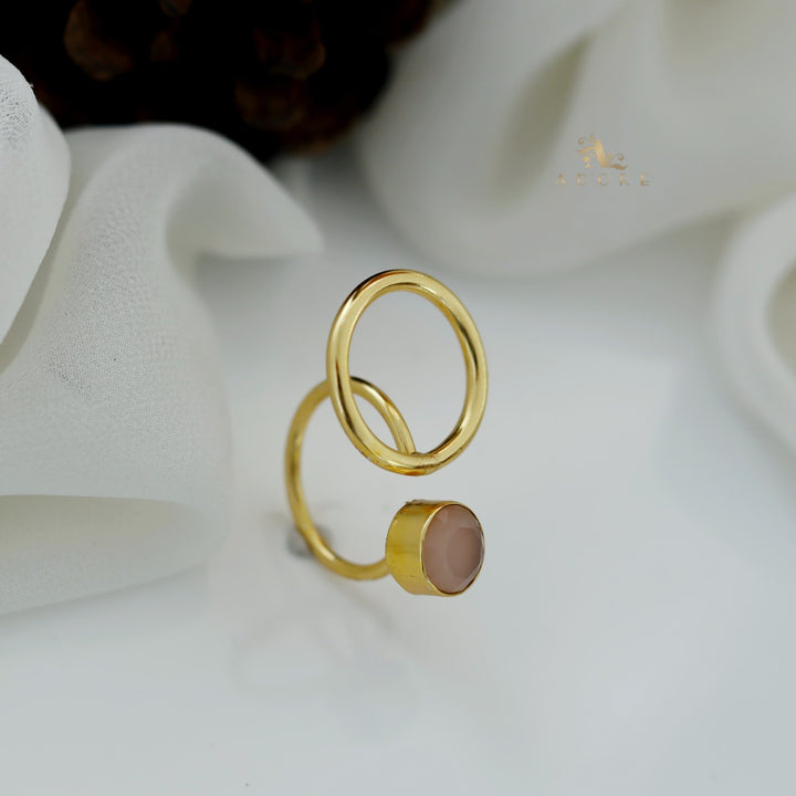 Sanviya Circle Plus Glossy Ring