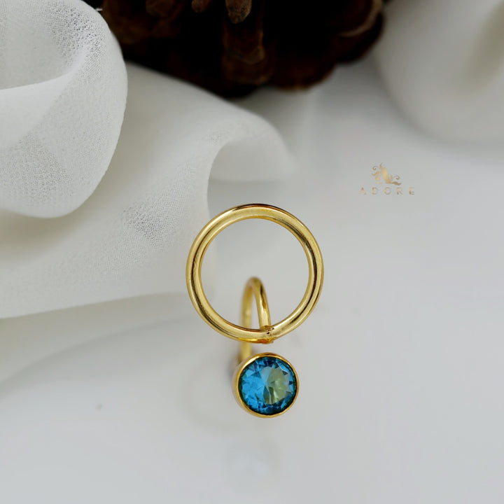 Sanviya Circle Plus Glossy Ring