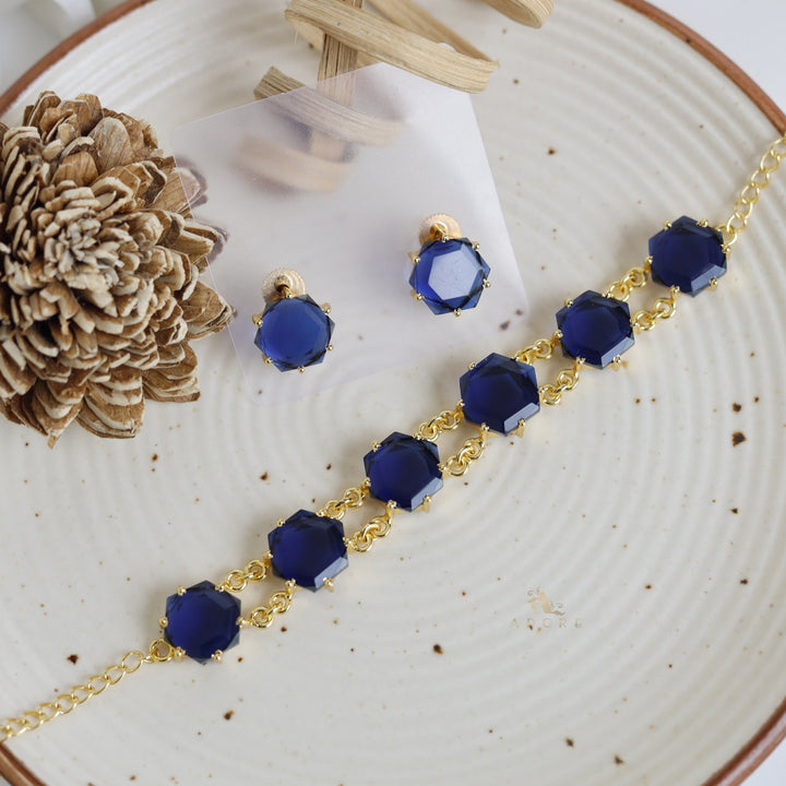 Heizel Glossy Choker With Earring