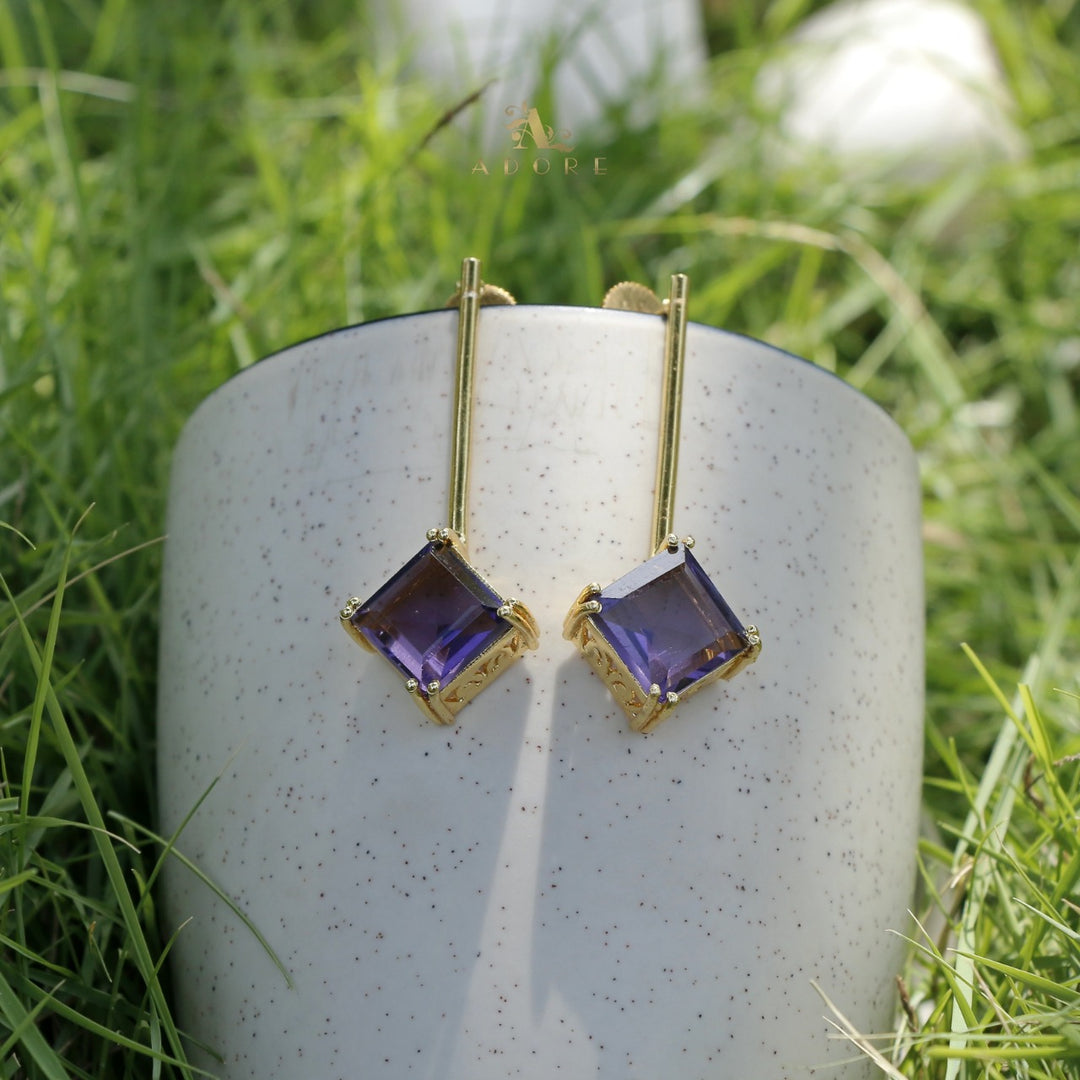 Leizal Square Earring