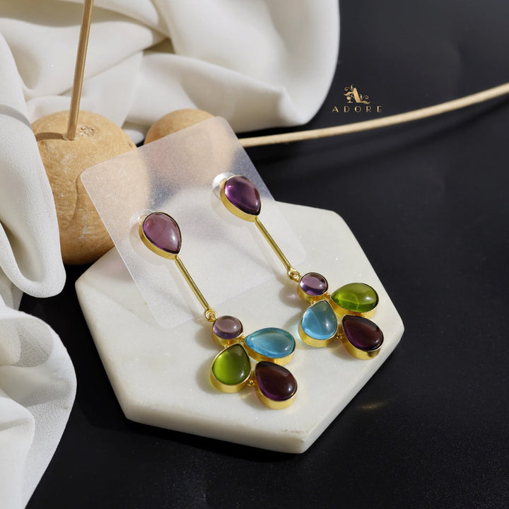 Multicolour Marsia Dew Drop Earring